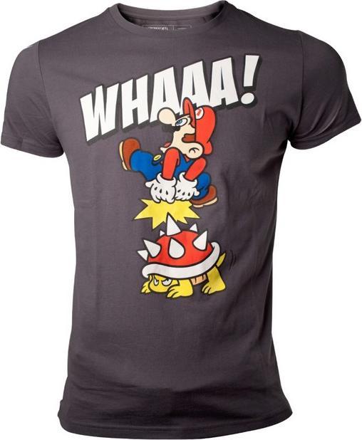 Actual product image Bioworld Merchandising Nintendo T- Mario Under Attack (L)
