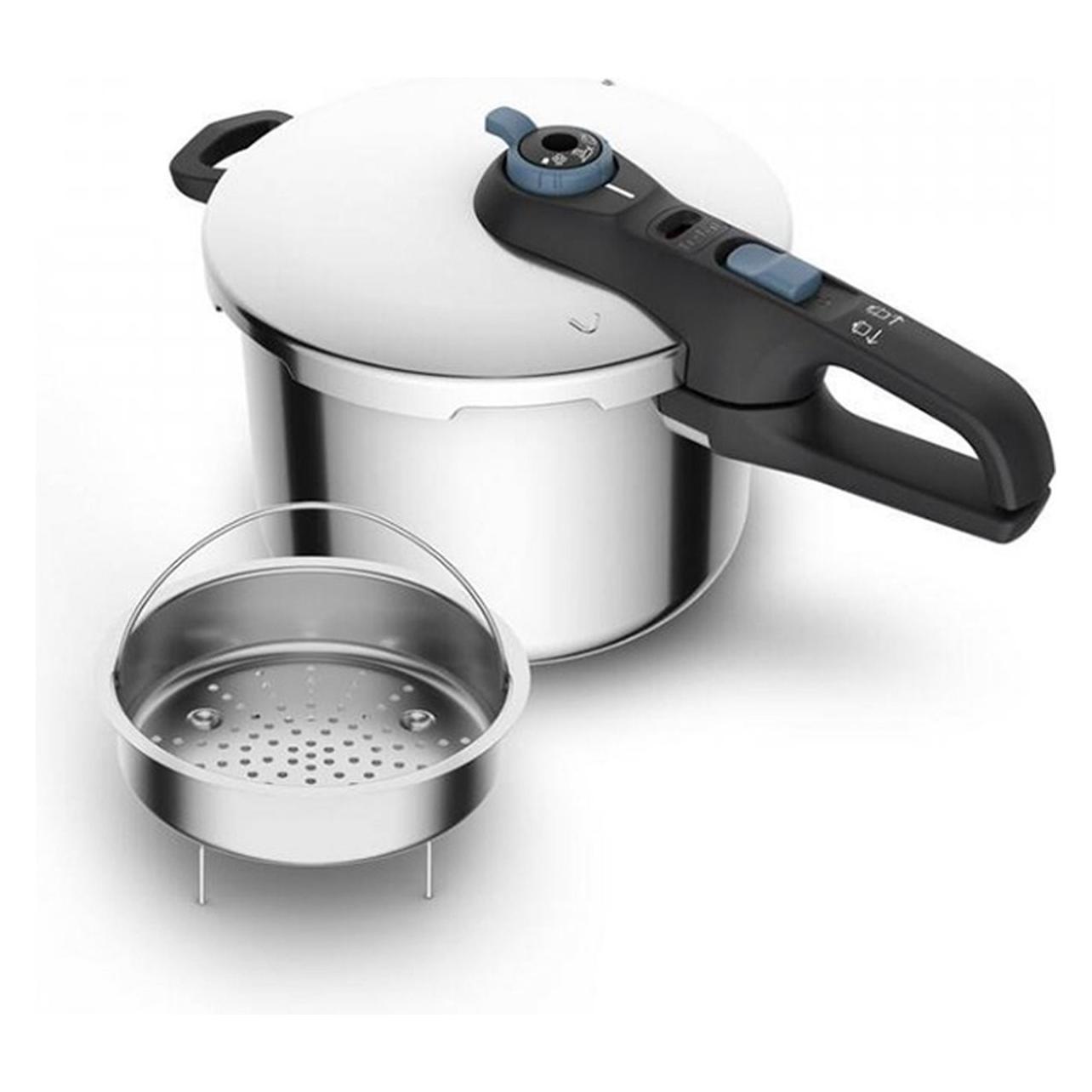 Tefal Ekspres Lonac P2584401, Pan + Steelpan, Blauw, Zilver, Zwart
