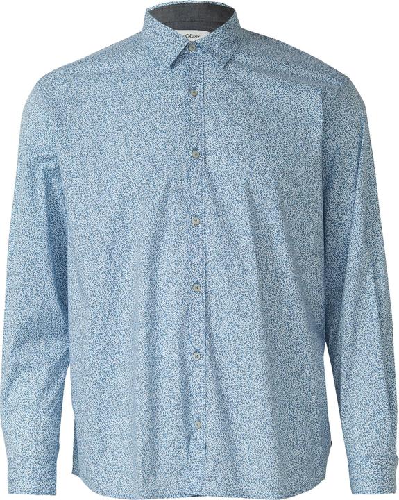 Immagine prodotto s.Oliver Hemd Hemd aus Baumwollstretch mit All-over-Print (3XL)