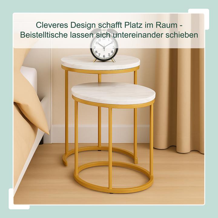 Actual product image Relaxdays 2-piece side table set