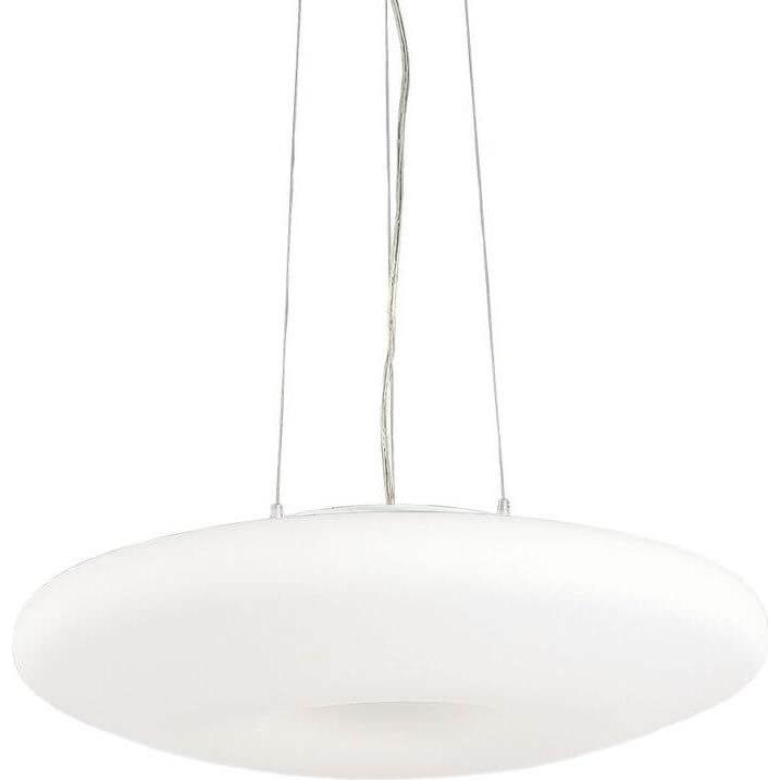 Ideal lux, Pendelleuchte, GLORY Pendelleuchte E27 3-fach ⌀400mm dimmbar Weiss 101125 (E27)