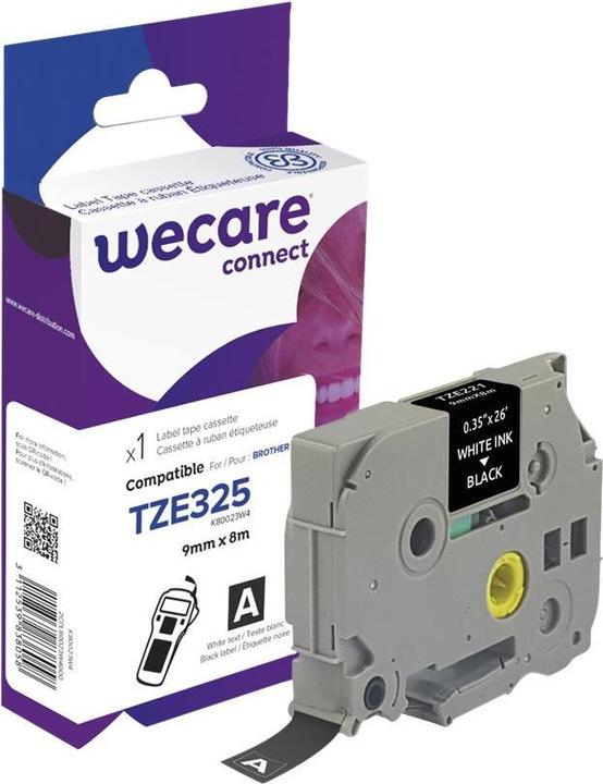 Produktbild Armor OWA K80023W4 Etiketten erstellendes Band Weiss auf Schwarz (0.90 cm, Weiss)