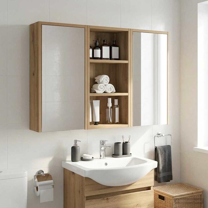 Produktbild vidaXL Badezimmerschrank (16 x 16 x 62.50 cm)