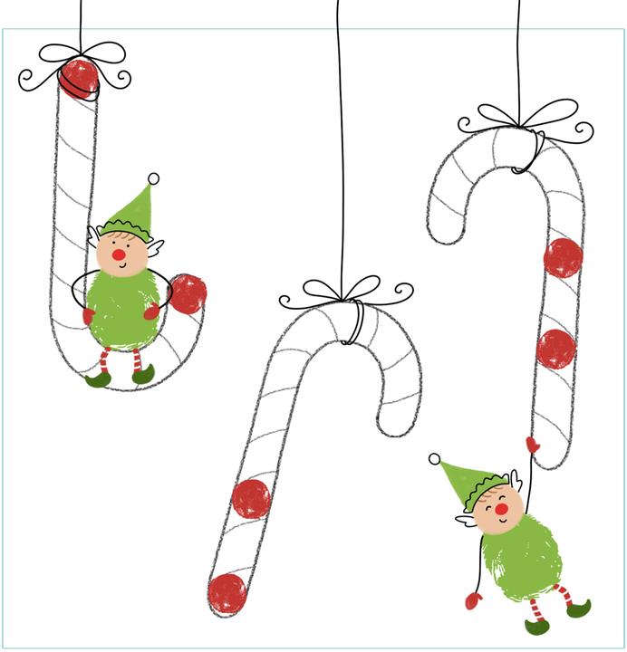 Produktbild Fingerstempeln. Bastelblock Weihnachten