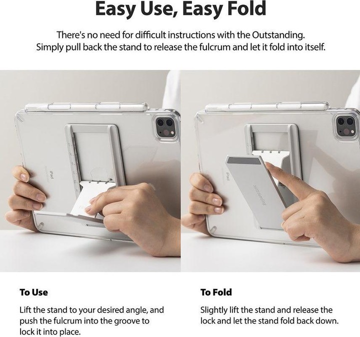 Actual product image Ringke Fusion Combo Great cool case with TPU frame for Samsung Galaxy Tab S7 11 " + adhesive foldi (Galaxy Tab S7 11.0")