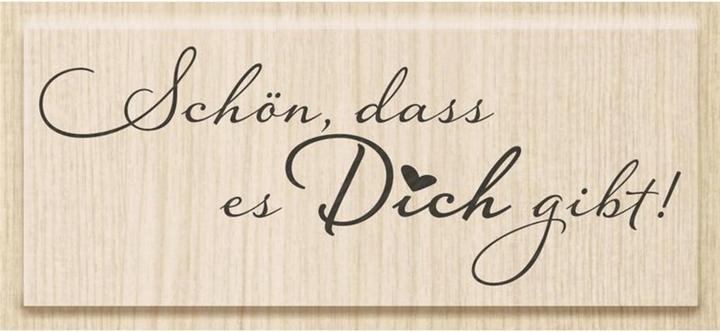 Produktbild Heyda Motivstempel Schön dass es Dich gibt Hellbraun