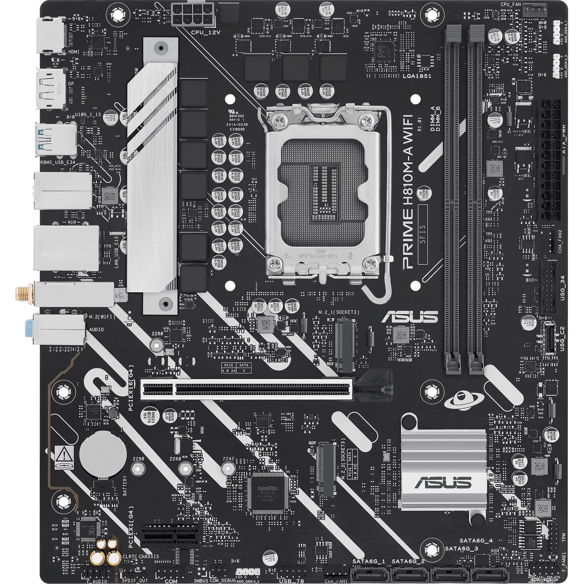 ASUS MB Intel 1851 PRIME H810M-A WIFI (LGA 1851, mATX), Mainboard