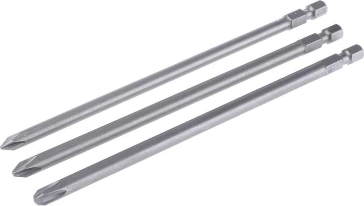 Produktbild Bosch Professional Zubehör Schrauberbit-Set Extra-Hart, 3-teilig, PH1, PH2, PH3, 152 mm (Kreuz Pozidriv PZ)