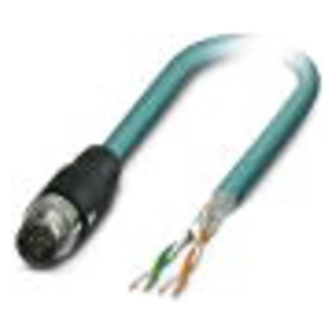 Phoenix Contact 1407356 Sensor/actuator-verbindingskabel 1 m Aantal polen: 4 1 st., Kabels + Stekkers, Zwart
