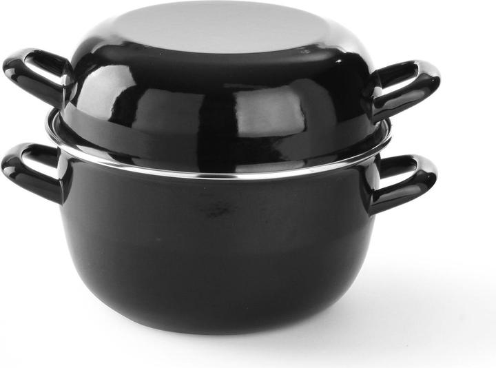 Actual product image Hendi Shell pot, enamelled (26 cm, Pot, Enamel, Stainless steel)