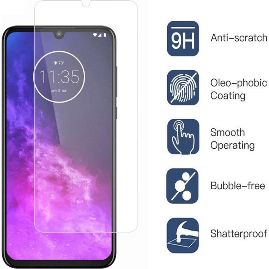 Thumbnail - Screenguard Motorola One Zoom Panzerglas Schutzfolie Case Friendly Design (1 Stück, Motorola One Zoom), Smartphone Schut...