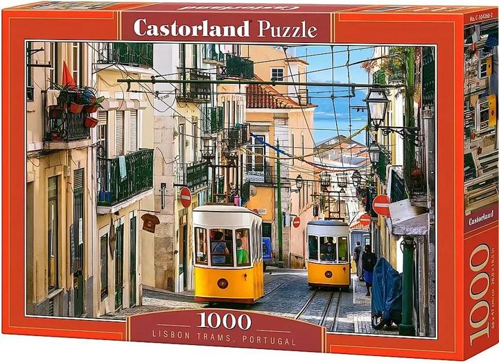 Actual product image Castorland C-104260-2 Lisbon Trams,Portugal, 1000 piece jigsaw puzzle, colourful (1000 pieces)