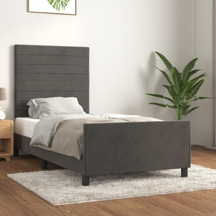 Image du produit vidaXL Bettgestell mit Kopfteil (90 x 200 cm)