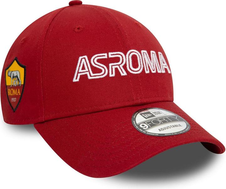 Produktbild New Era 9Forty Strapback Cap - WORDMARK AS Roma rot
