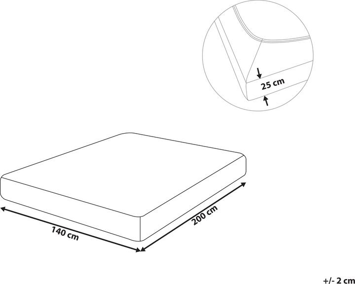 Actual product image Topeshop Hofuf (140 x 200 cm)