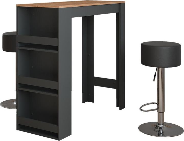 Anthrazit/Goldkraft Eiche