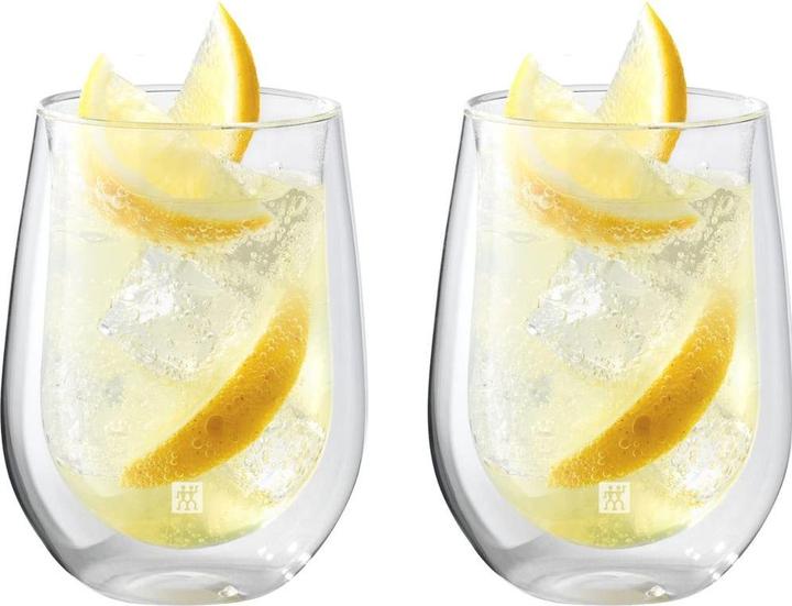 Produktbild Zwilling Sorrento "Bar" Longdrink Glas doppelwandig, 2er Set, 350 ml (3.50 dl, 2 x, Longdrinkgläser)