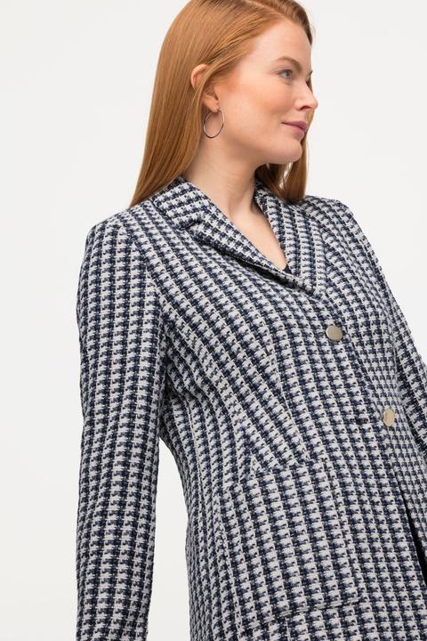 Immagine prodotto Ulla Popken Blazer dal taglio leggermente sciancrato in bouclé con revers (44)