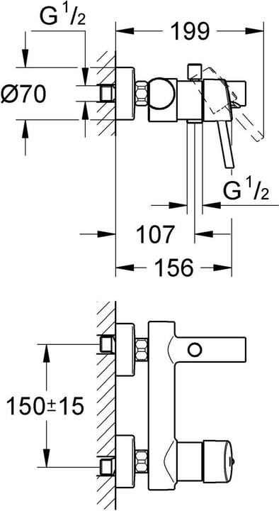 Produktbild Grohe Concetto Einhand-Wannenbatterie