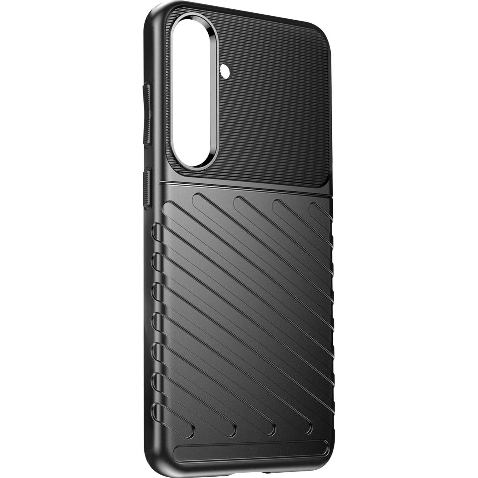 Avizar Thunder Cover Series (Samsung Galaxy S24+), Smartphone Hülle, Schwarz