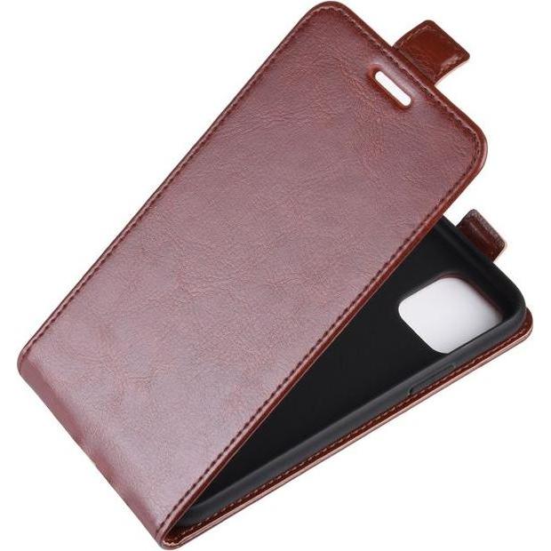 Thumbnail - MU Classic Leder Flipcase Hülle (Apple iPhone 11 Pro Max), Smartphone Hülle, Braun