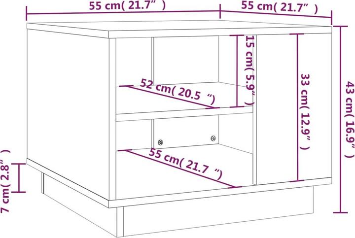 Immagine prodotto vidaXL Tasha (55 x 55 x 43 cm)