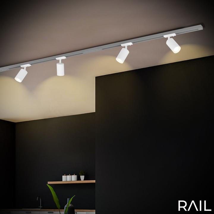 Image du produit Briloner HV-Stromschienensystem - LED Spot, Weiss, 1xGU10 exkl. Leuchtmittel