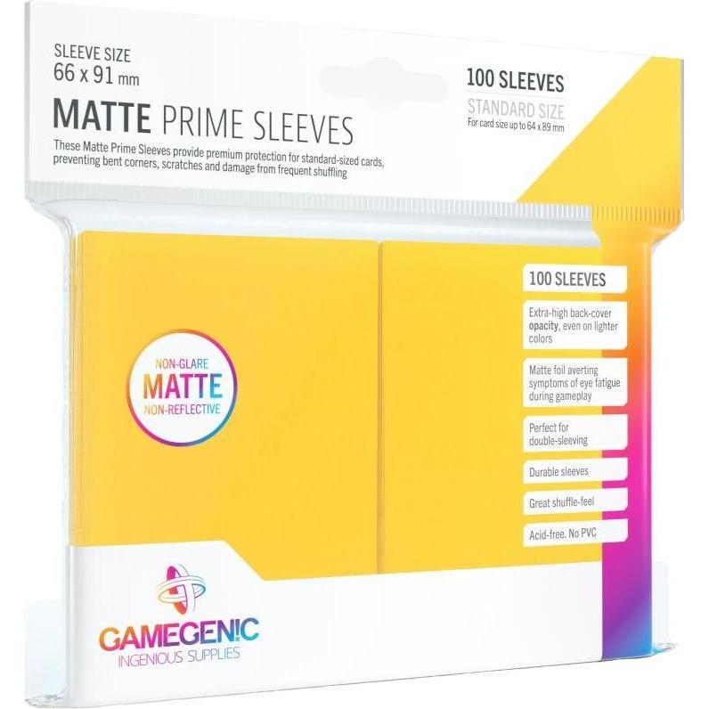 Gamegenic GGS10032 - Matte Prime Hüllen, gelb (100 Hüllen)