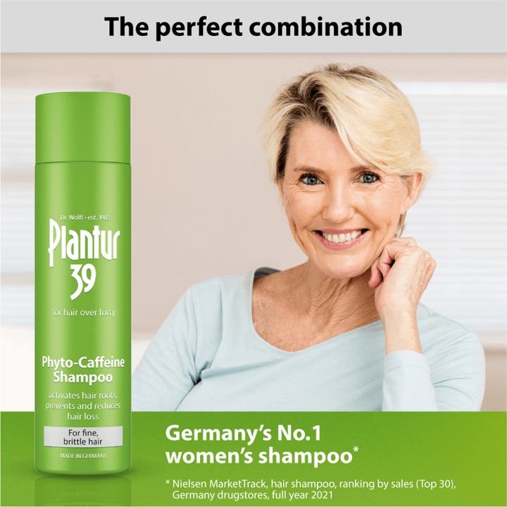 Image du produit Plantur 39 Shampooing phyto-caféiné (250 ml, Shampoing liquide)