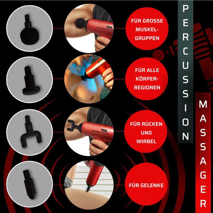 Actual product image Gymform Percussion Massager (6 Steps, 120 min)