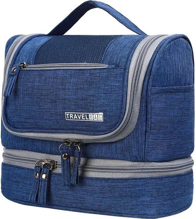 Produktbild Only-Bags.Store Necessaries Hanging Make Up Bag Travel Organizer Kosmetiktaschen Wash Toiletry Bag, blau