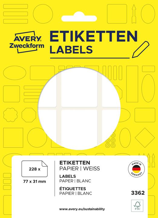 Actual product image Avery Vielzweck-Etiketten