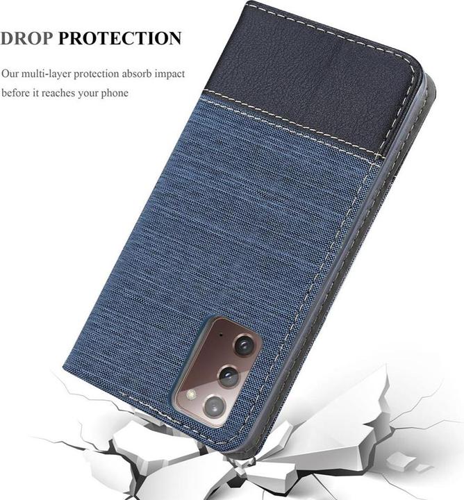 Produktbild Cadorabo Book Jeans Optik Cover (Samsung Galaxy Note 20)