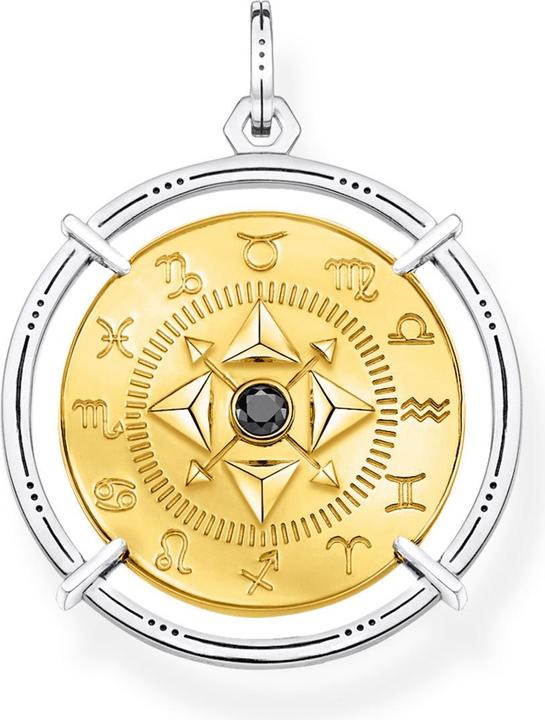 Immagine prodotto Thomas Sabo Ciondolo Amuleto Elementi della Natura Oro (Doratura in oro giallo 750, Argento 925, Annerito)