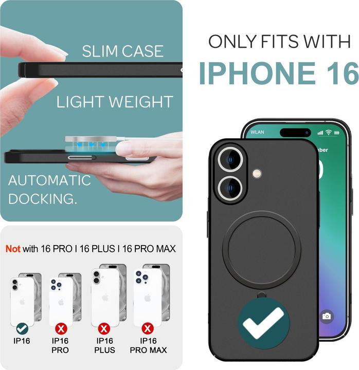 Produktbild Nalia Extrem Dünnes 0,3mm Hard-Case mit MagSafe, Matte Hülle (Apple iPhone 16)