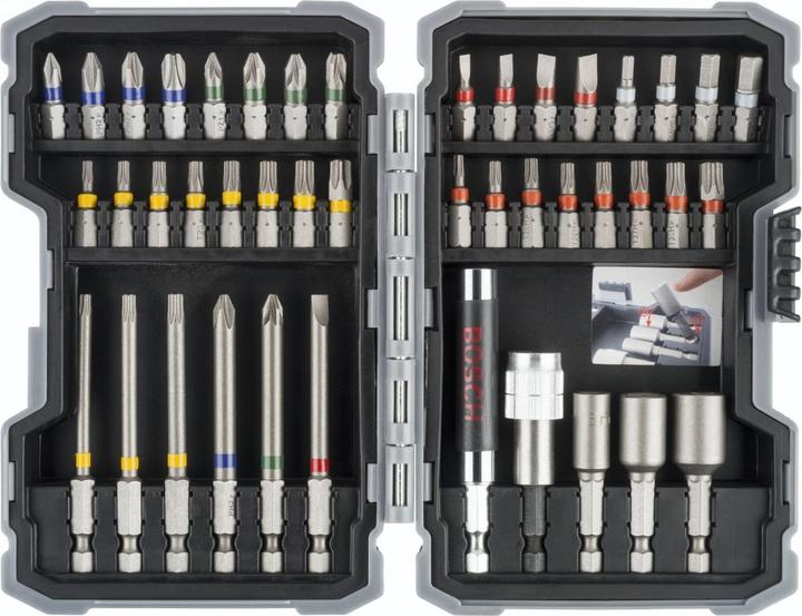 Actual product image Bosch Professional Zubehör Screwdriver bit set (Hexagon socket TX M10, Hexagon socket TX M15, Hexagon socket TX M20, Hexagon socket TX M30, Cross Phillips PH M1, Cross Phillips PH M2, Hexagon socket TX M25, Hexagon socket TX M27, Hexagon socket TX M40, Cross Pozidriv PZ M1, Cross Pozidriv PZ M2, Cross Phillips PH M3, Cross Pozidriv PZ M3)