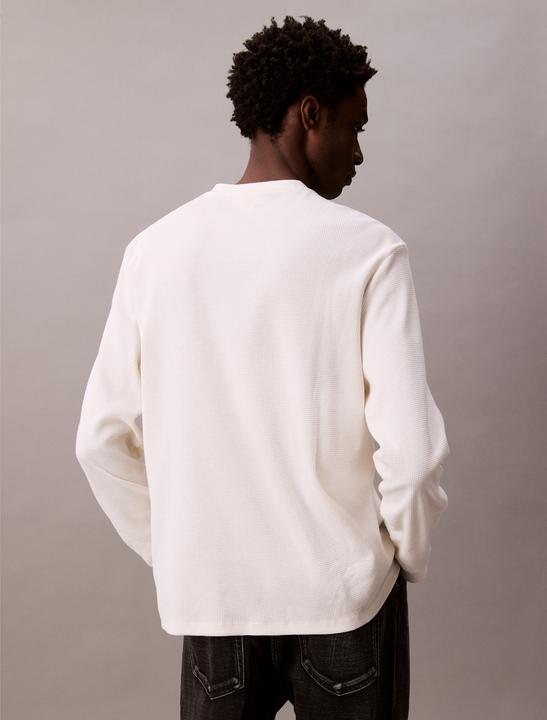 Actual product image Calvin Klein Jeans Ls Waffle Badge Crewnk Tee (L)