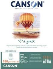 Image du produit Canson Bloc de papier à dessin "C" ... grain, DIN A5, 180 g/qm (A5, Blanc)