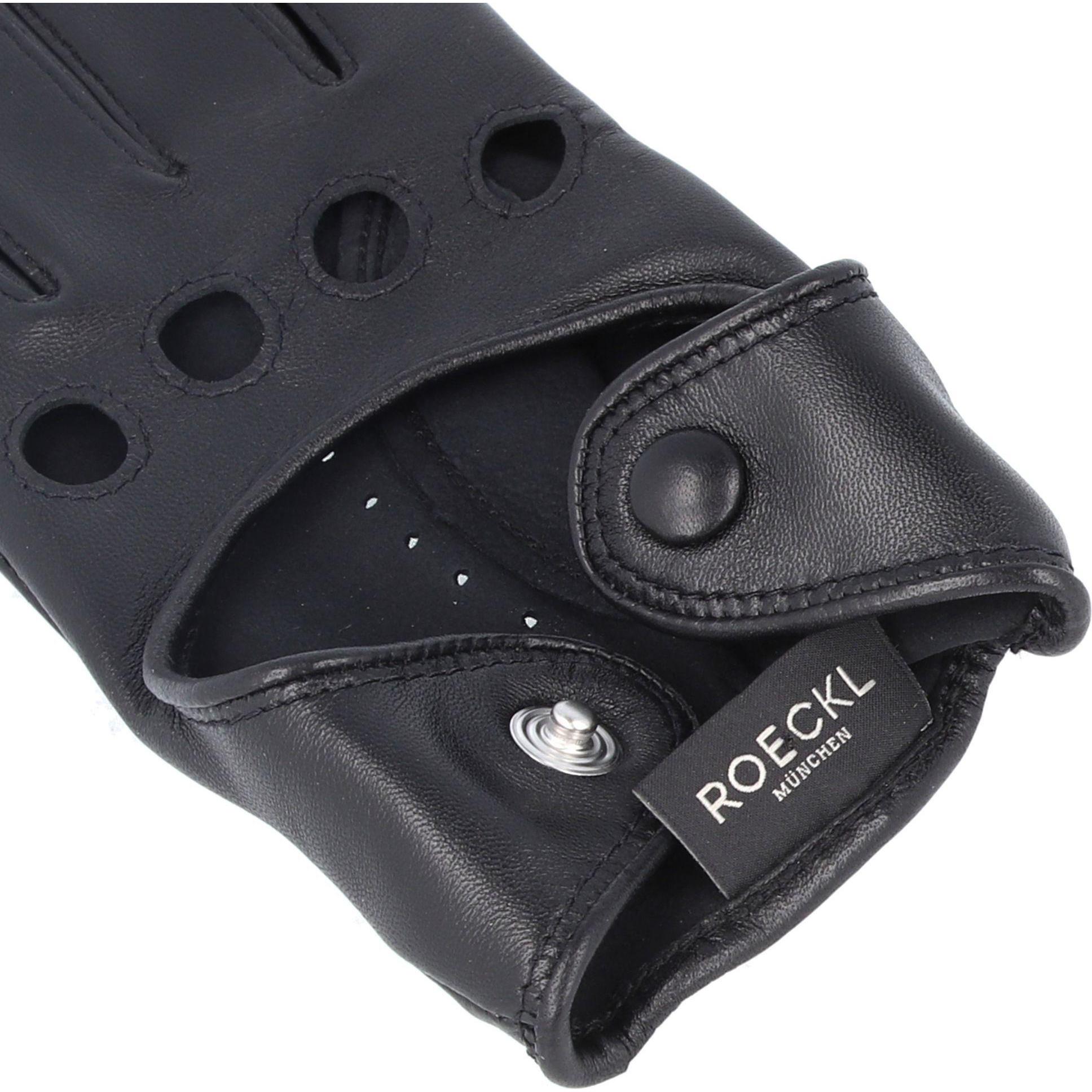 Thumbnail - Roeckl, Damen, Handschuhe, Rom Handschuhe Leder, Schwarz, (7)