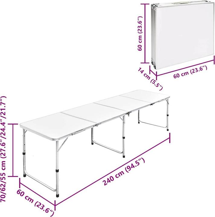 Image du produit vidaXL Campingtisch-Set