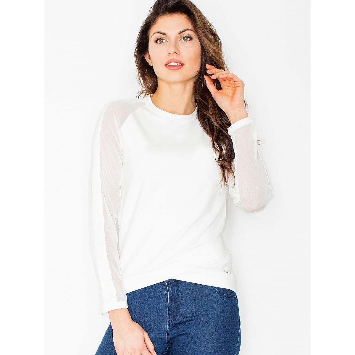 Thumbnail - Figl, Damen, Bluse, Bluse, Weiss, (XL)