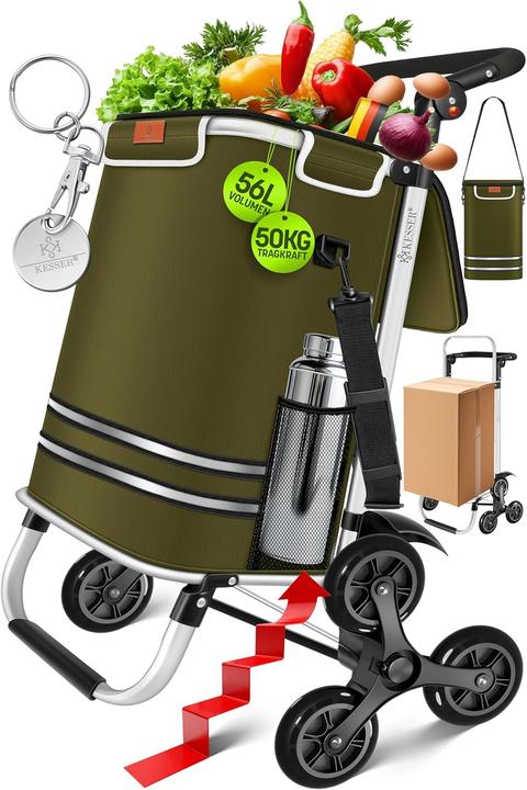 Kesser Einkaufstrolley Treppensteiger mit Kühlfach