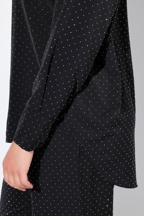 Produktbild Miamoda Bluse, oversized, allover mit Glitzersteinchen (58)