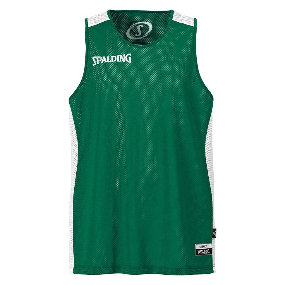 Spalding, Herren, Sportshirt, Essential Reversible Shirt (Xxs), Grün, Xxs