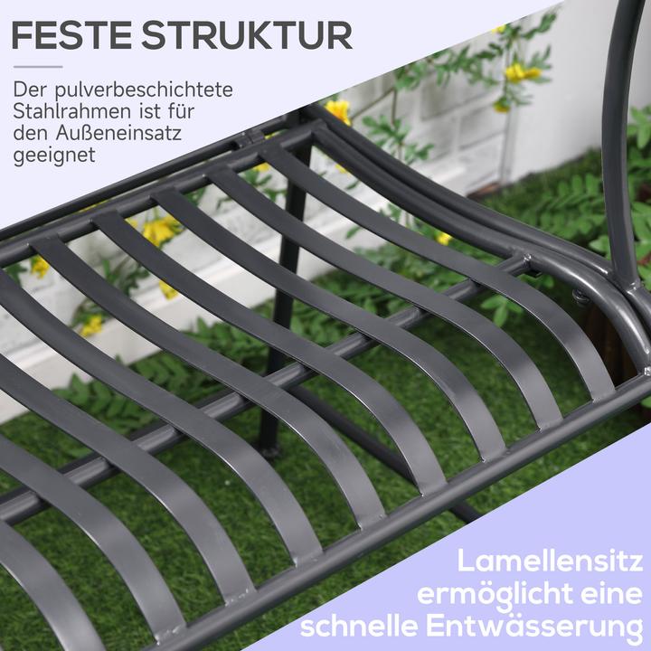 Produktbild Outsunny Gartenbank mit Stapelbarfunktion