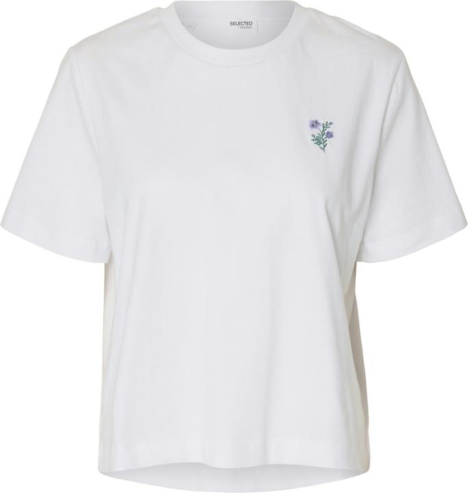 Image du produit Selected Femme Besticktes T-Shirt mit Rundhalsausschnitt (M)