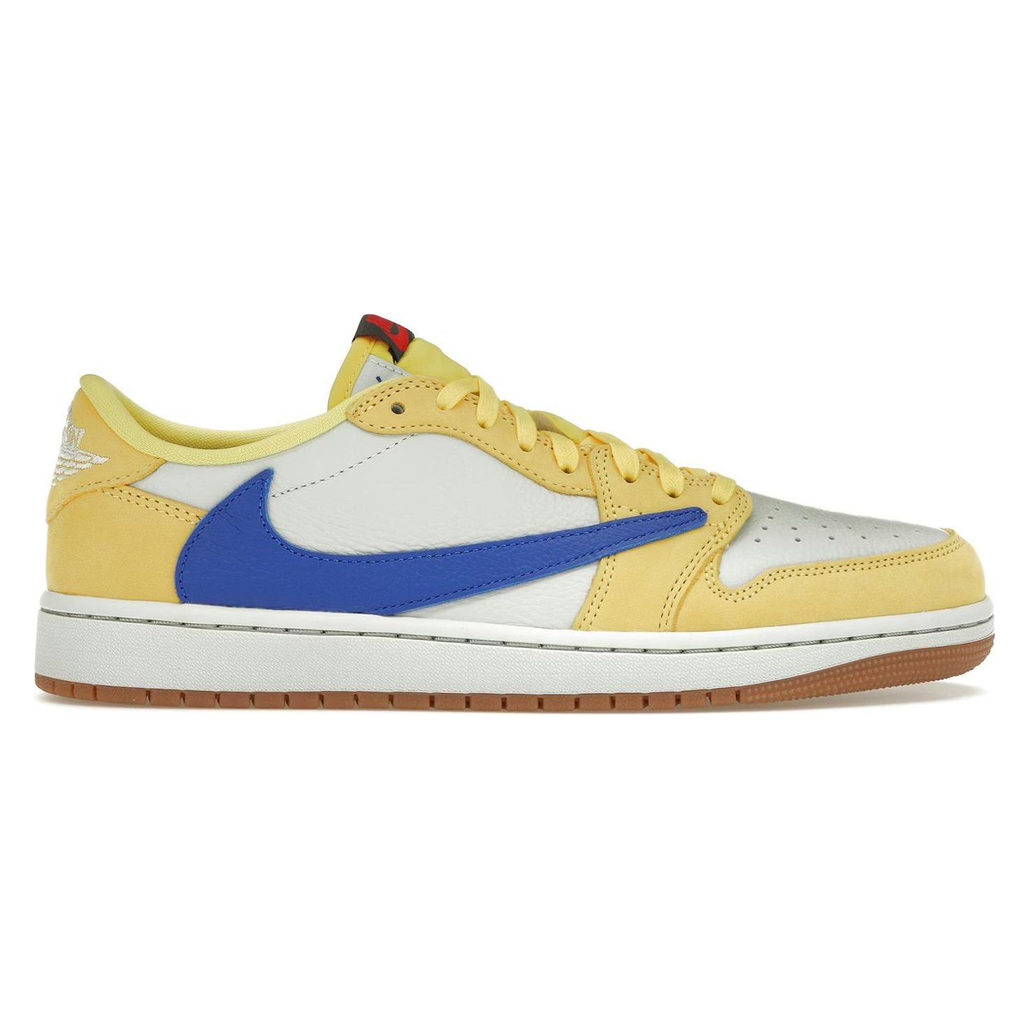 Jordan, Damen, Sneakers, 1 Retro Low Og Sp Travis Scott Canary (Women's), Blau, Mehrfarbig, Silber, (42.5)