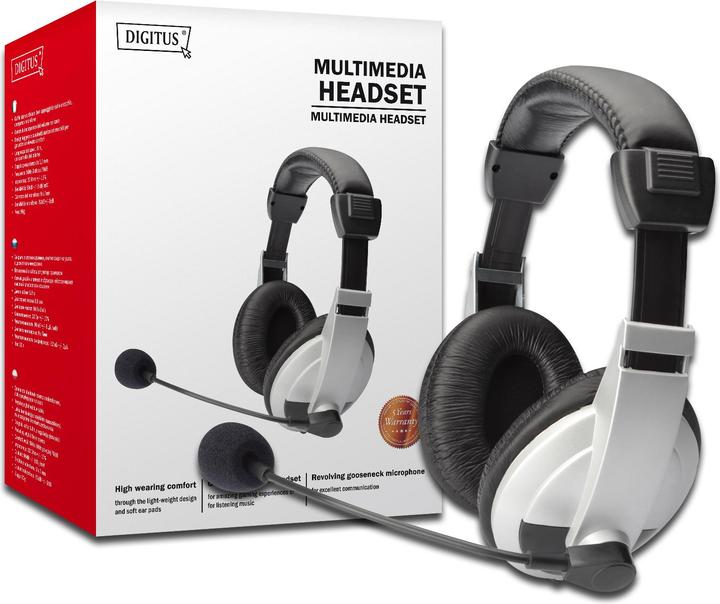 Produktbild Digitus Multimedia Headset (ANC, Kabelgebunden)