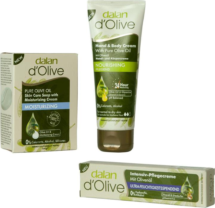 Produktbild Natura Punto Geschenkset Olivenöl, Feuchtigkeitscreme (75 ml), Intensivcreme (20 ml) und Seife (150 g) (Haarpflege set)