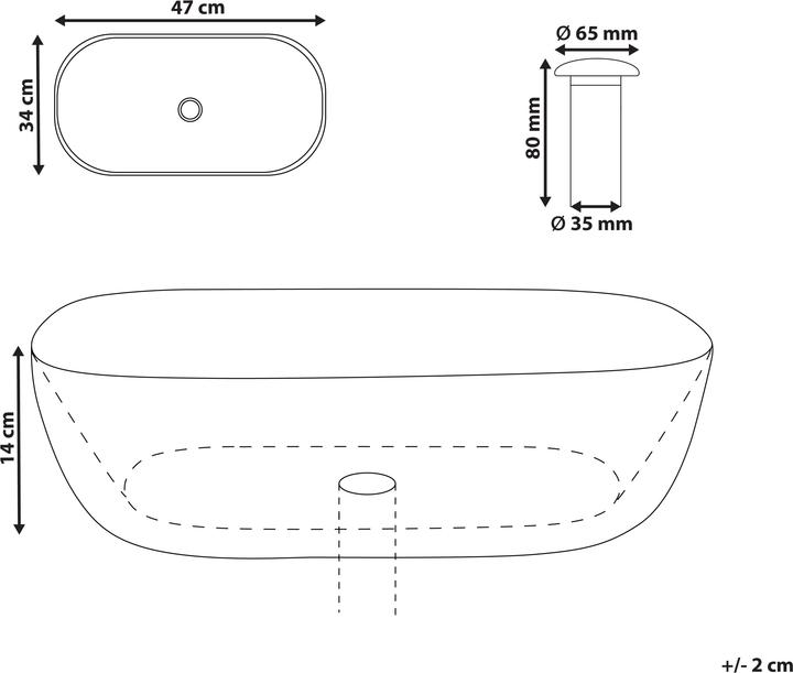Actual product image Beliani Hopi (340 mm, 470 mm)
